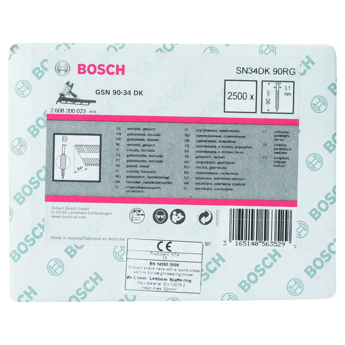 BOSCH Cuie în linie cu cap D SN34DK 90RG