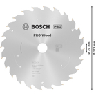BOSCH Pânză de ferăstrău circular Standard for Wood pentru circulare cu acu