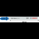 BOSCH Set de 5 pânze de fierăstrău vertical PRO Metal thick T121BFC 92 mm