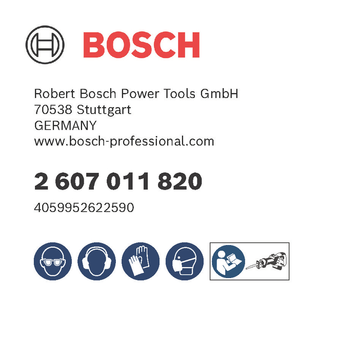 BOSCH Set de 6 pânze de fierăstrău PRO Demolition