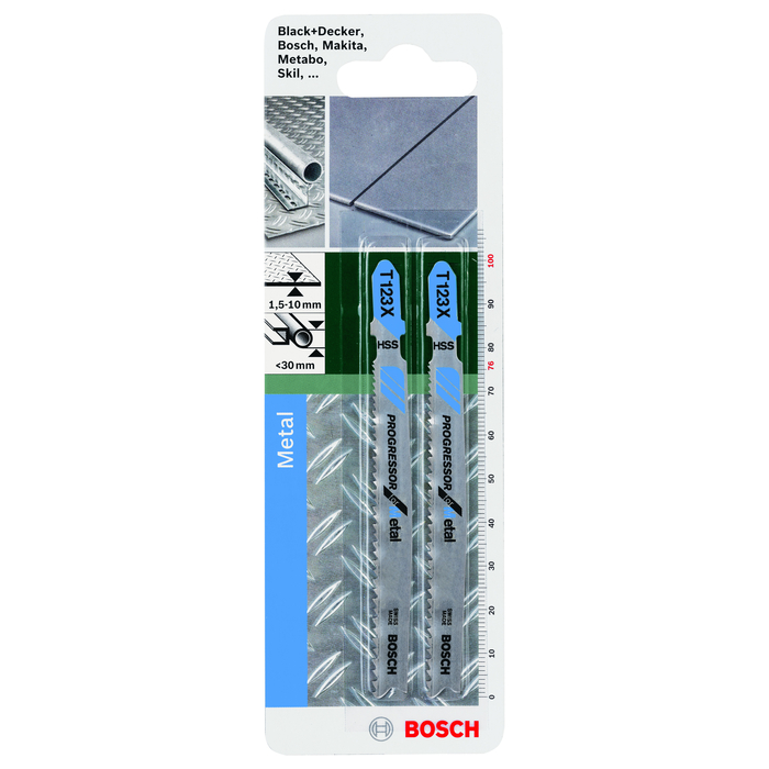 BOSCH Pânză de ferăstrău vertical HSS, T 123 XFProgressor for Metal
