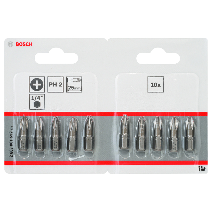 BOSCH Set 10 biți, Extra Hard