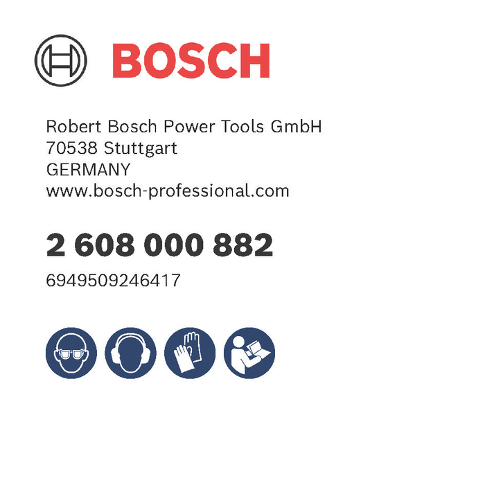 BOSCH PRO Dust Extraction Hood, SAG keyl. ≥1kW/X-LCK, 115/125 mm