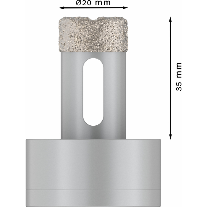 BOSCH Carotă diamantată Dry Speed, Best for Ceramic cu X-LOCK