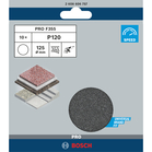 BOSCH Set foi abrazive F355, 10 buc.