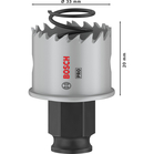 BOSCH Carotă PRO Sheet Metal PC Plus, 33 mm