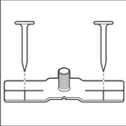 BOSCH Agățător metalic cu filet exterior M8 PRO FME-M8