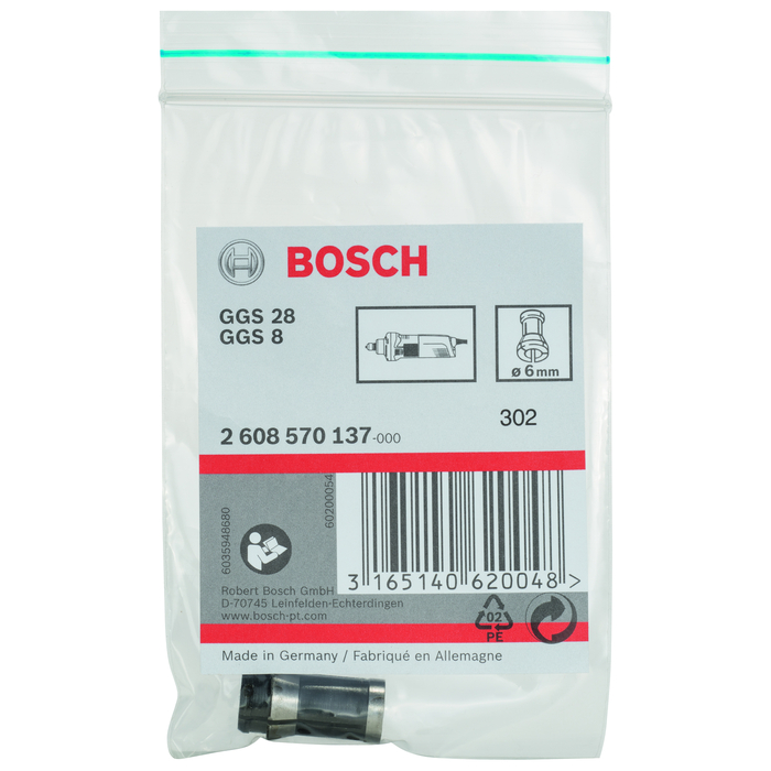 BOSCH Bucşă elastică fără piuliţă de strângere