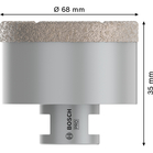 BOSCH Carote diamantate Dry Speed Best for Ceramic pentru găurire uscată