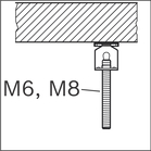 BOSCH Agățător metalic PRO FMI-M6/M8