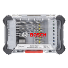 BOSCH Caseta 35 piese Extra Hard mixt cu burghie de otel