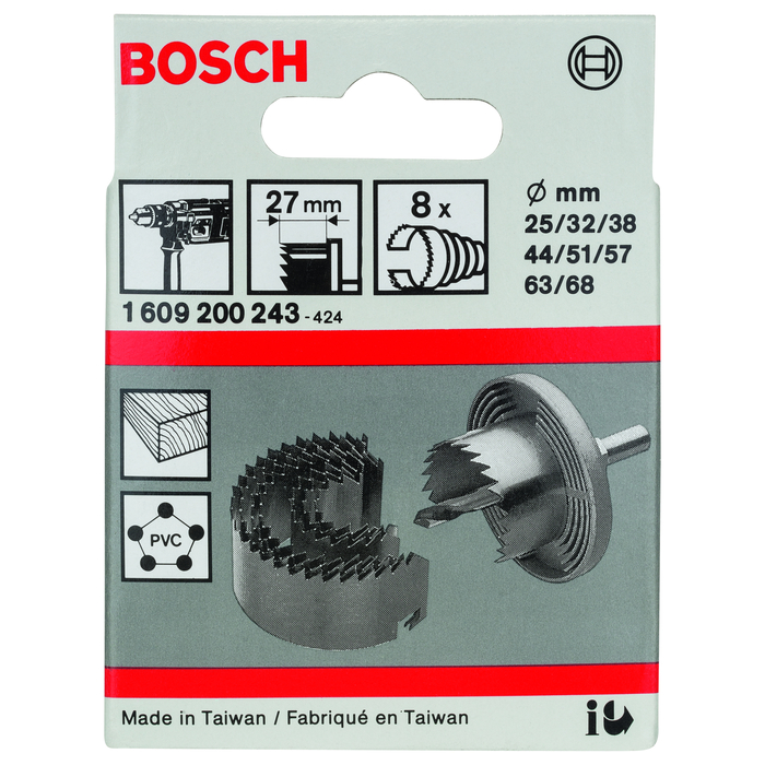 BOSCH Set carote, 8 buc.