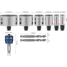 BOSCH Set de carote PRO Multi Material PC Plus, 9 bucăți