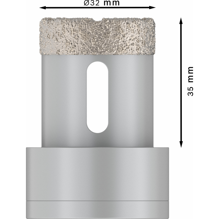 BOSCH Carotă diamantată Dry Speed, Best for Ceramic cu X-LOCK