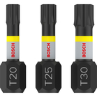 BOSCH Set 3 biți Impact Control 25 mm, T20, T25, T30