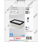 BOSCH Filtru pliat plat E10 pentru aspirator