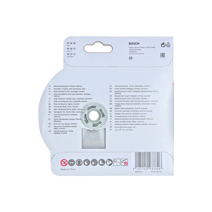 BOSCH Disc diamantat Standard for Ceramic 110 mm cu X-LOCK