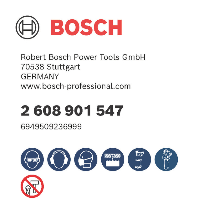 BOSCH Carotă PRO Multi Material, 210 mm, cu filet