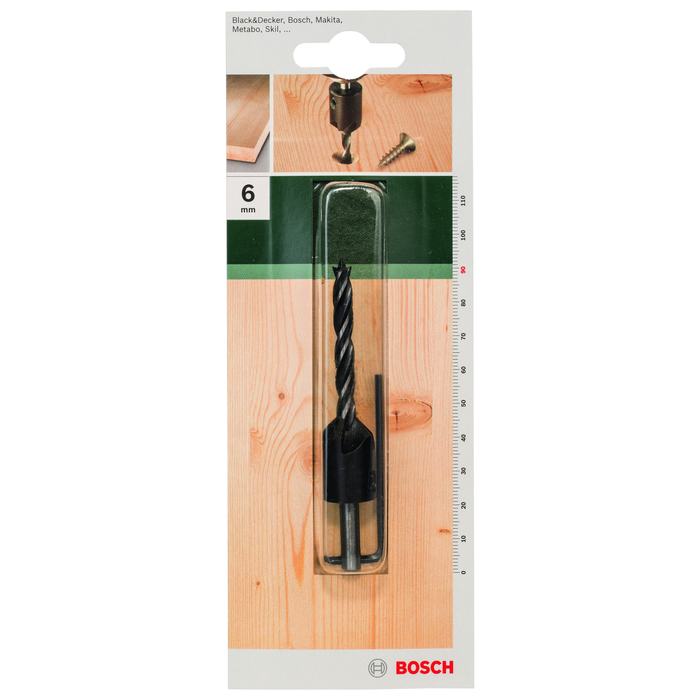 BOSCH Burghie elicoidale pentru lemn cu zencuitorD= 6,0 mm; L= 90 mm