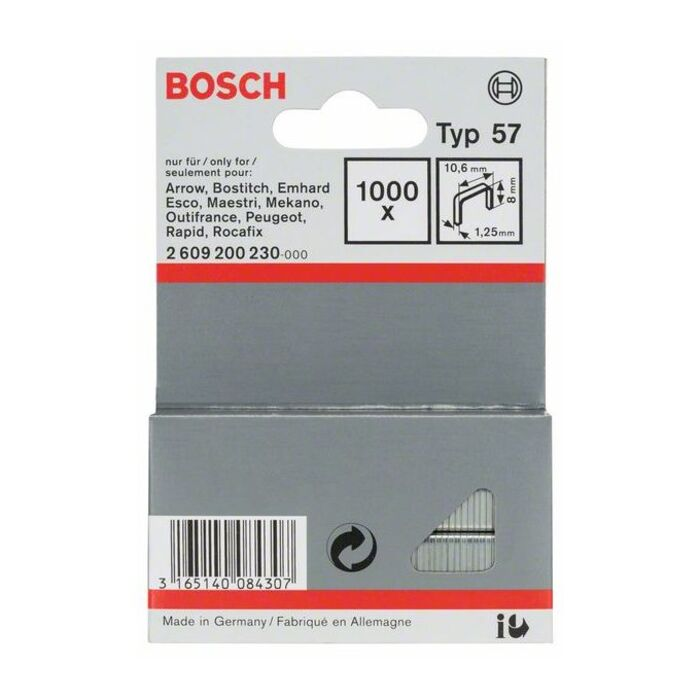 BOSCH Capse din sârmă plată tip 57