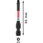 BOSCH Bit de înșurubare PRO Robertson Impact, R3, 55 mm, 2 buc.