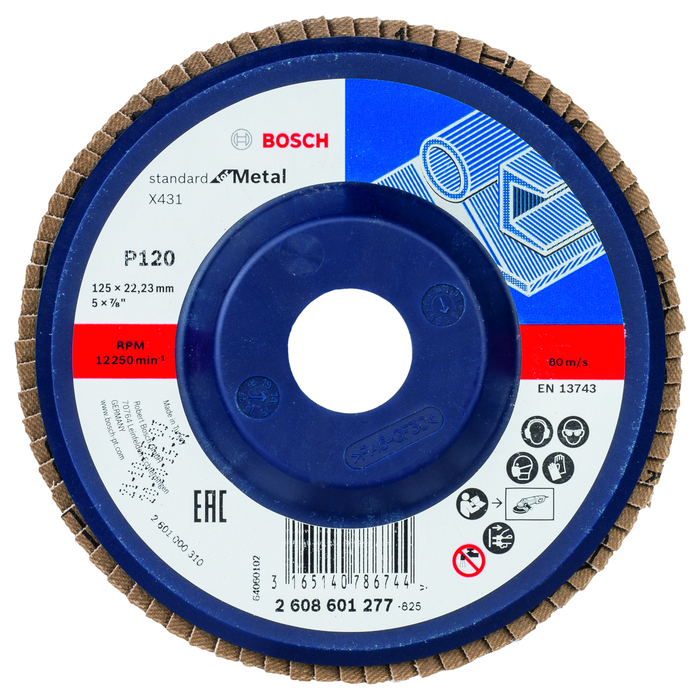 BOSCH Disc de şlefuire evantai X431, Standard for Metal