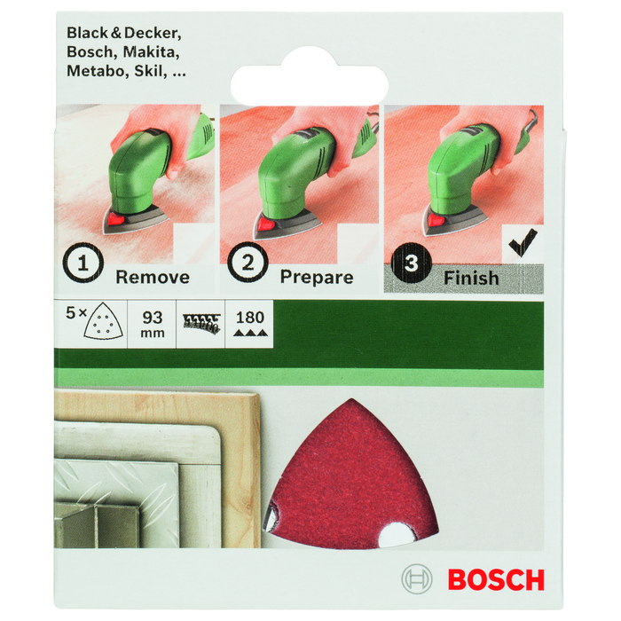 BOSCH Foi abrazive 93 mm, R180, 6 gauri (5)