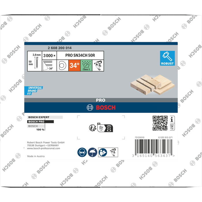BOSCH Cuie în linie cu cap D SN34DK 75R