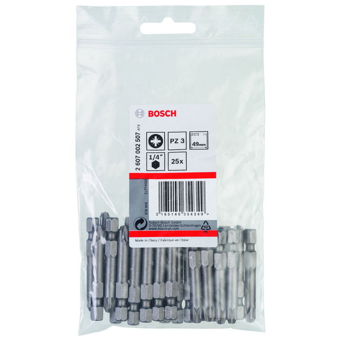 BOSCH Set 25 biți, Extra Hard