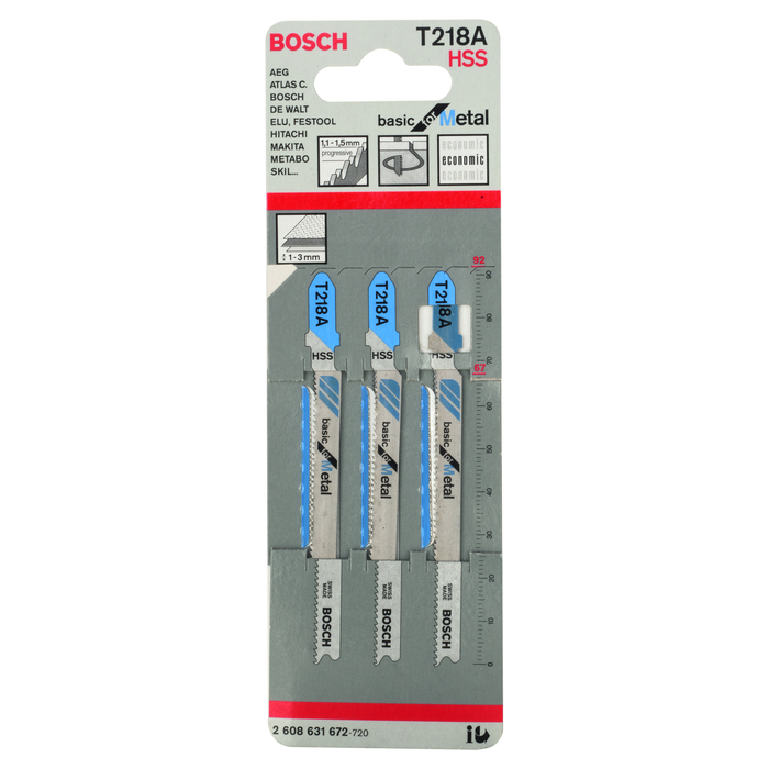 BOSCH Pânză pentru ferăstrău vertical T 218 A