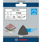 BOSCH Foi abrazive F355, ambalaj de 5 buc.