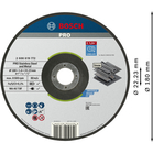 BOSCH Disc de tăiere din material compozit PRO Stainless Steel and Metal, 180 x 1,6 x 22,23 mm, cu degajare