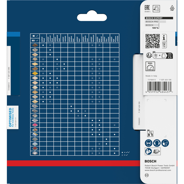 BOSCH Pânză de fierăstrău circular EXPERT Aluminium cordless, 136 x 1,6/1 x 20 mm, T48