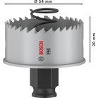 BOSCH Carotă PRO Sheet Metal PC Plus, 54 mm