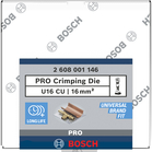 BOSCH PRO clește de sertizare, U16 CU, 16 mm², cupru