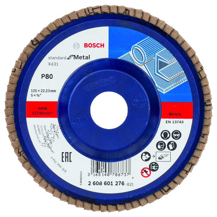BOSCH Disc de şlefuire evantai X431, Standard for Metal