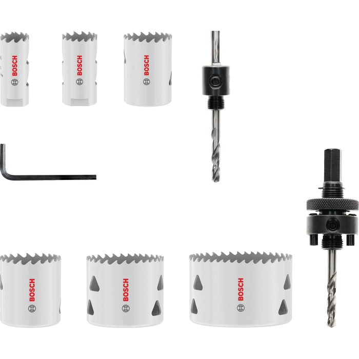 BOSCH Set Carote Multi Material, 20; 25; 35; 40; 51; 68 x 40 mm