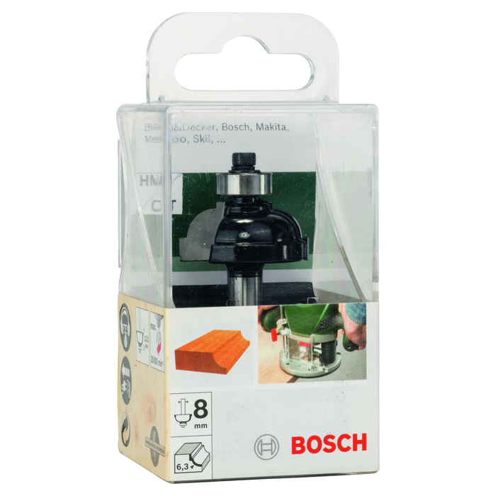 BOSCH Freza de profilat 8x28.5, R6.3 HM (Hobby line)
