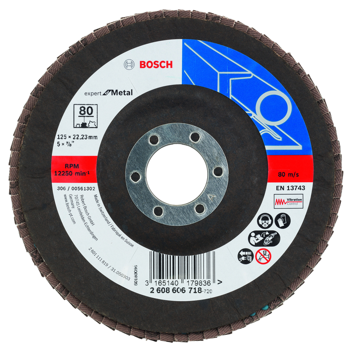 BOSCH Disc de şlefuire evantai X551, Expert for Metal