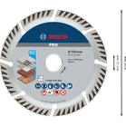 BOSCH Disc de tăiere diamantat Standard for Universal 150x22,23 (ambalaj de 10 buc.)