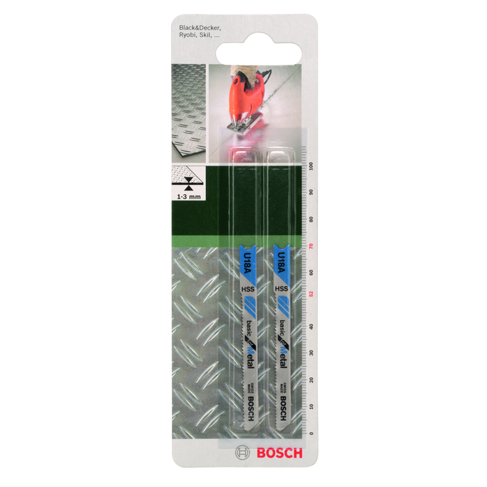 BOSCH Pânză pentru ferăstrău vertical HSS, U 18 ABasic for Metal