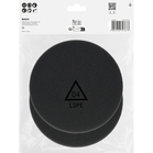 BOSCH Set 2 bureți de lustruit, 125 mm, fin