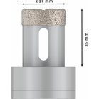 BOSCH Carotă diamantată Dry Speed, Best for Ceramic cu X-LOCK