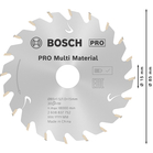 BOSCH Pânză de ferăstrău circular Standard for Multi Material pentru circulare cu acu