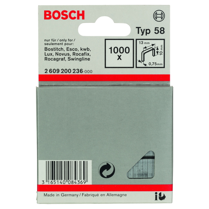 BOSCH Capse din sârmă fină tip 58