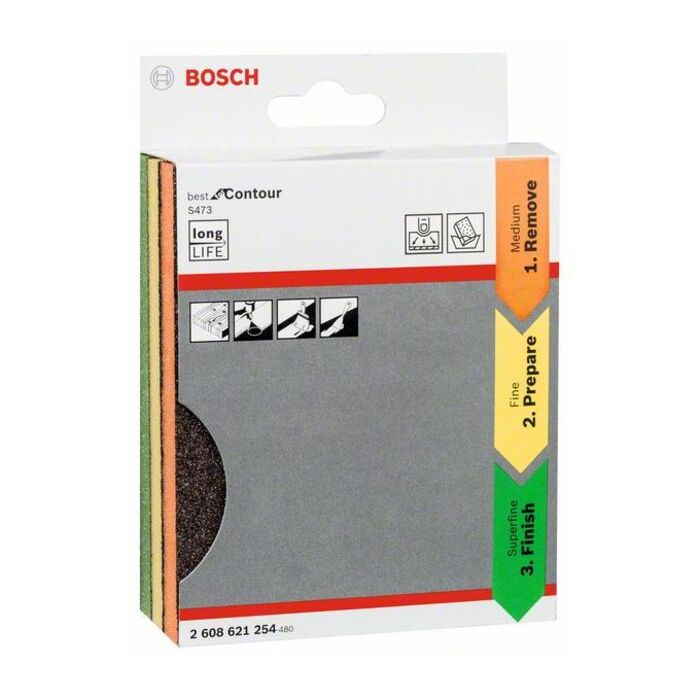 BOSCH Set de 3 discuri de şlefuire