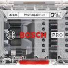 BOSCH Set de biți de înșurubare PRO Impact, 33 buc.