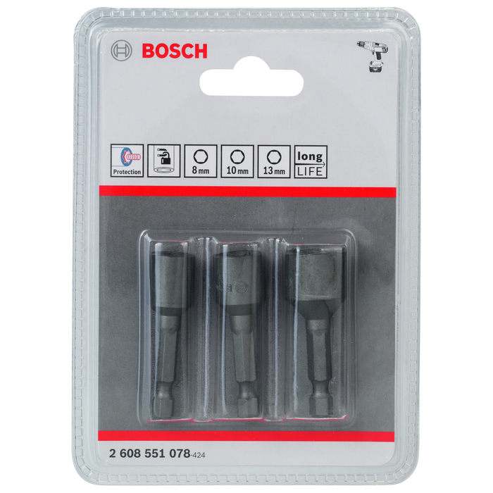 BOSCH Set chei tubulare, 3 buc.