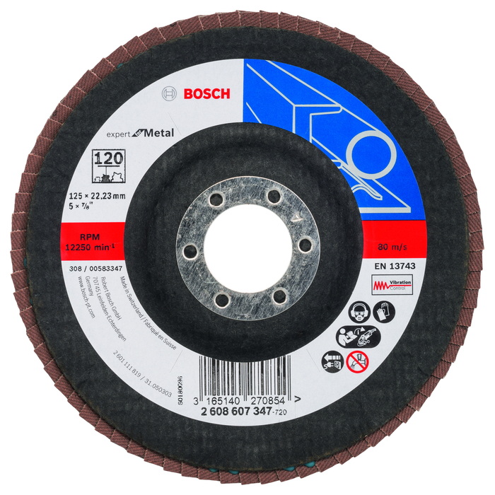 BOSCH Disc de şlefuire evantai X551, Expert for Metal