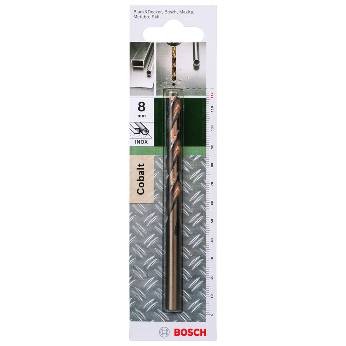 BOSCH Burghie pentru metal, HSS-Co, DIN 338